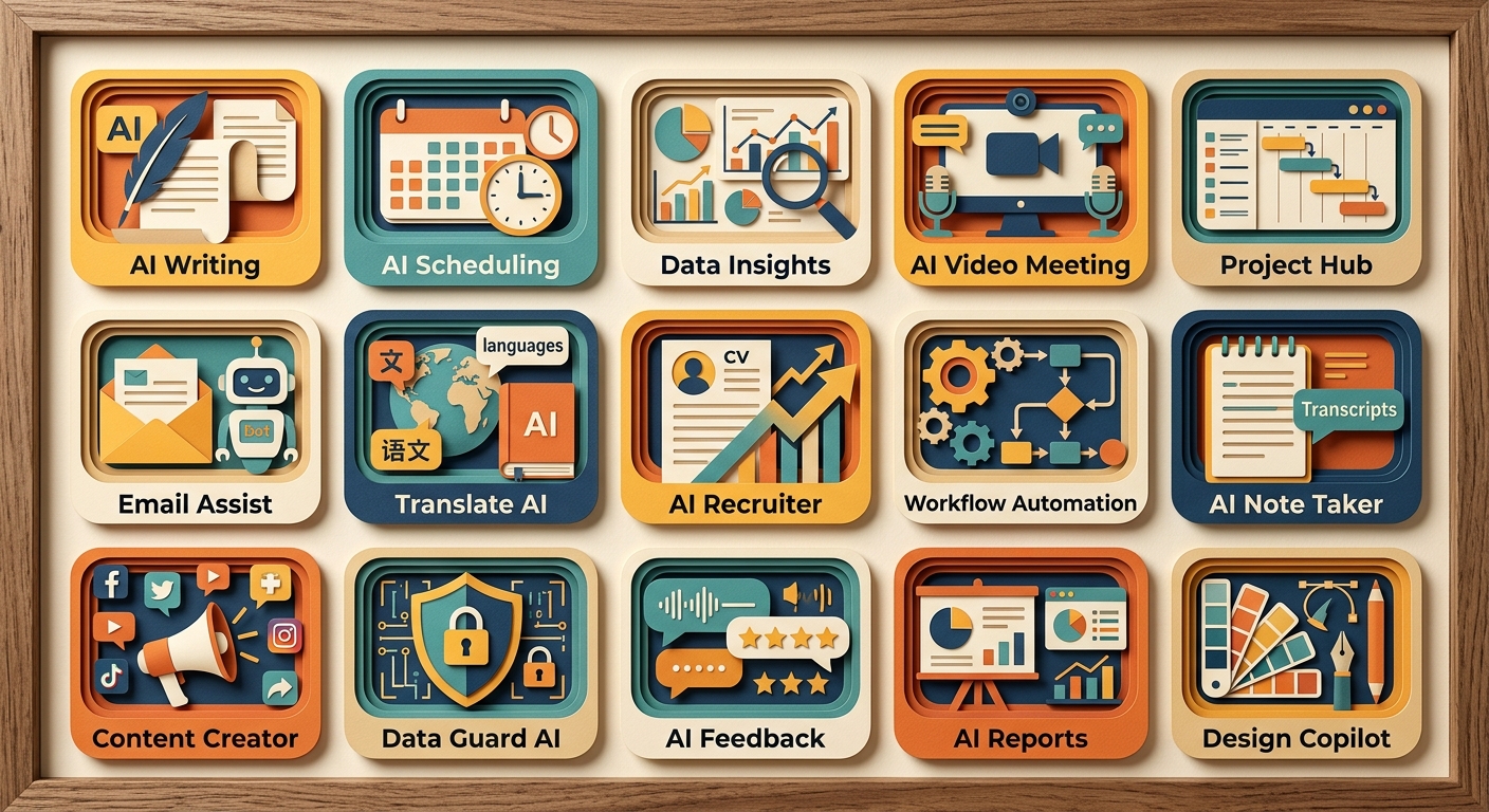 2026年AI办公工具推荐：15款提升效率神器，按场景精选